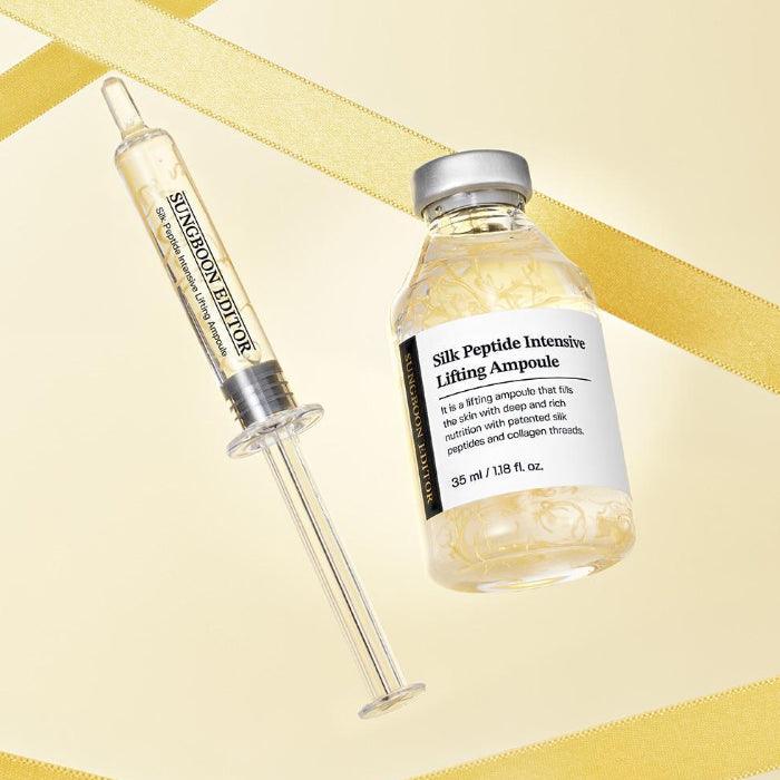 SUNGBOON EDITOR - Silk Peptide Intensive Lifting Ampoule | Korean Skincare (35ml / 1.18 fl.oz) x 3EA