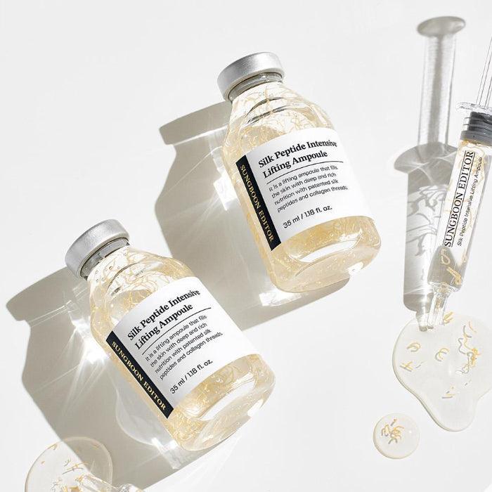 SUNGBOON EDITOR - Silk Peptide Intensive Lifting Ampoule | Korean Skincare (35ml / 1.18 fl.oz) x 3EA