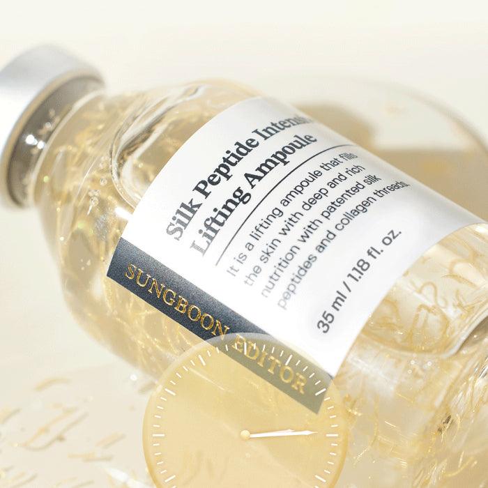SUNGBOON EDITOR - Silk Peptide Intensive Lifting Ampoule | Korean Skincare (35ml / 1.18 fl.oz) x 3EA