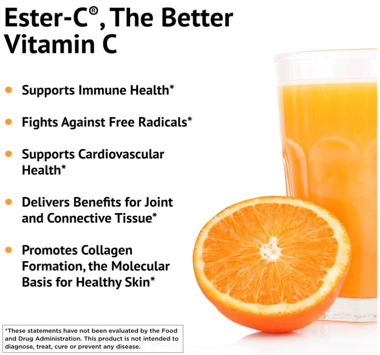 American Health Ester-C with Citrus Bioflavonoids Capsules- 24-Hour Immune Support, Gentle On Stomach, Non-Acidic Vitamin C - Non-GMO, Gluten-Free - 1000 mg, 90 Count, 90 Servings