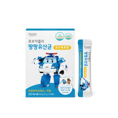 [바이탈해빗] 로보카폴리 팡팡 유산균 요구르트/파인애플팟 2가지 맛(30포) 어린이 유산균 (원산지: 국내)