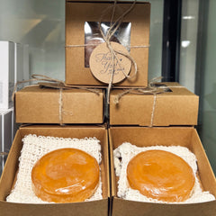 Handmade Soap (Tangerine Peel & Honey) 여드름, 습진(아토피, 무좀, 건선), 보습, 탈모, 체취 [배송비 포함가]